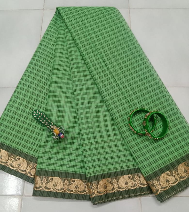 Cotton Saree (Checked)