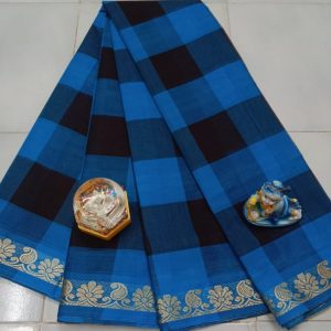 Cotton Saree (Checked) -4