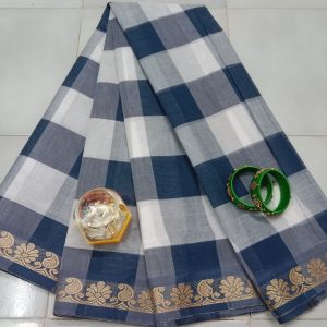 Cotton Saree (Checked) -7
