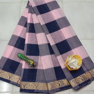 Cotton Saree (Checked) -9
