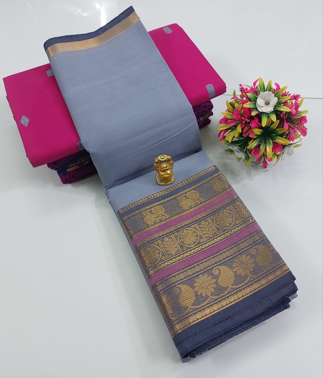 Cotton Saree (Plain)