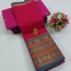 Cotton Saree (Plain) -3