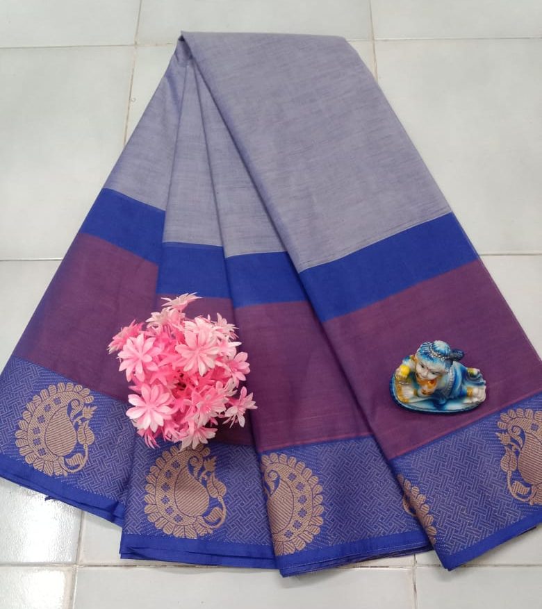 Cotton Saree (Plain) -5