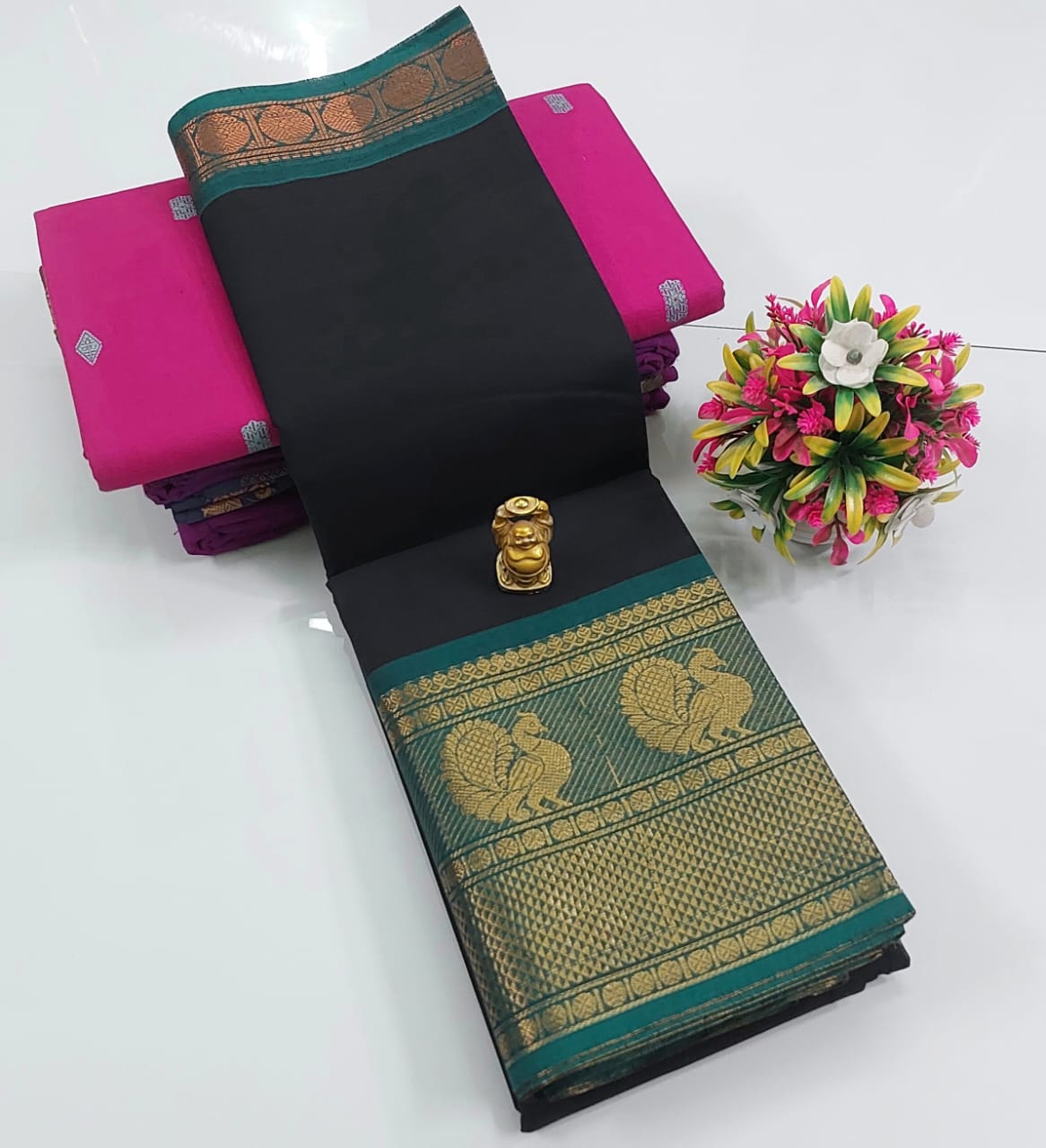 Cotton Saree (Plain) -7