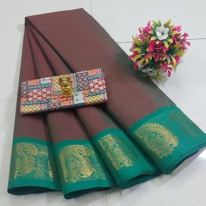 Cotton Saree (Plain) -9