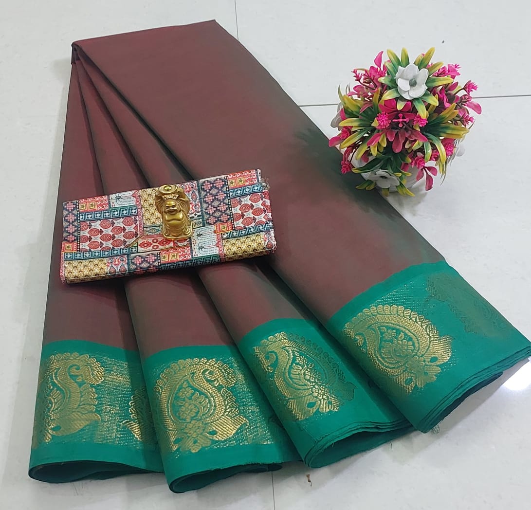 Cotton Saree (Plain) -9