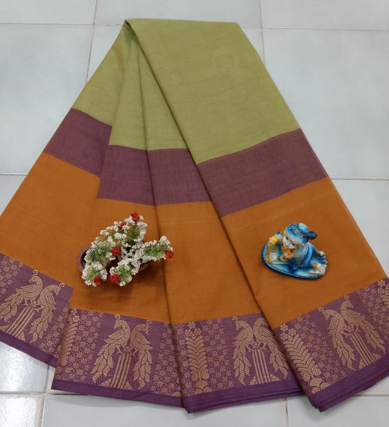 Cotton Saree - Plain