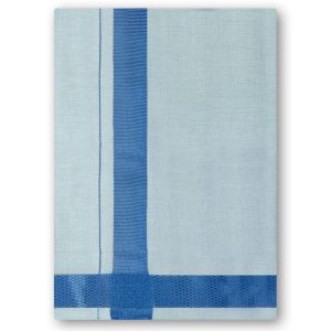 Tissue Dhoti - Blue