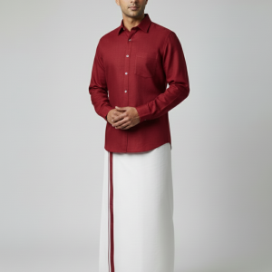 Cotton Dhoti And Shirt Set