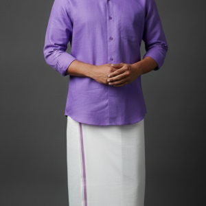 Cotton Dhoti And Shirt Set