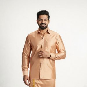 Art Silk  Copper For mens - 8 Mtr - Big Border