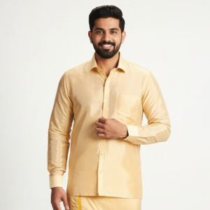 Art Silk Fresh PeachFor mens - 8 Mtr - SmallBorder